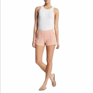 Good Luck Gem Flax Blend Textured Tailored Shorts